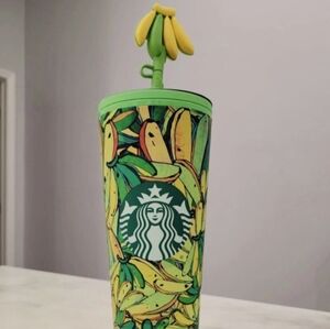 RARE STARBUCKS + FARM RIO 24OZ BANANA TUMBLER